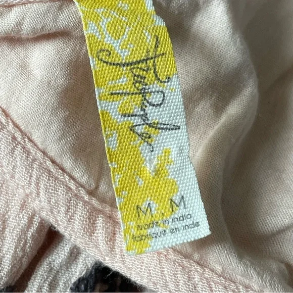 Free People Pink Black Floral Embroidered Cutout Austin Emma Dress 47029 - Picture 14 of 15